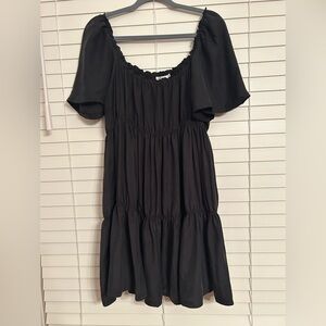 Unsubscribed Black Silk Dress Gothic Romance Whimsigoth Dark Fairycore